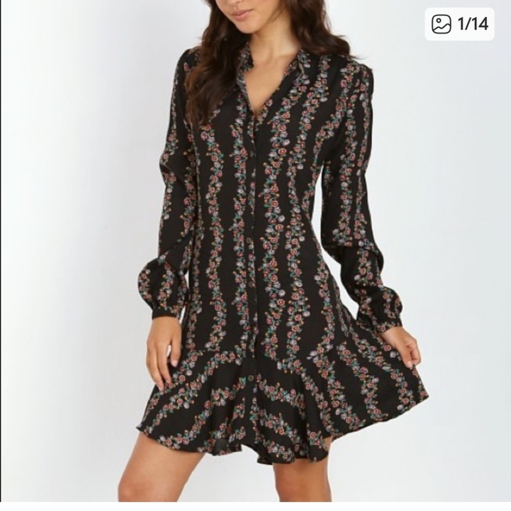 Free People Button Down Dress